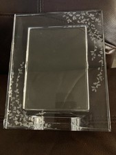 Heavy Kate Spade Lenox Glass Frame For 5x7 Photo Floral Design