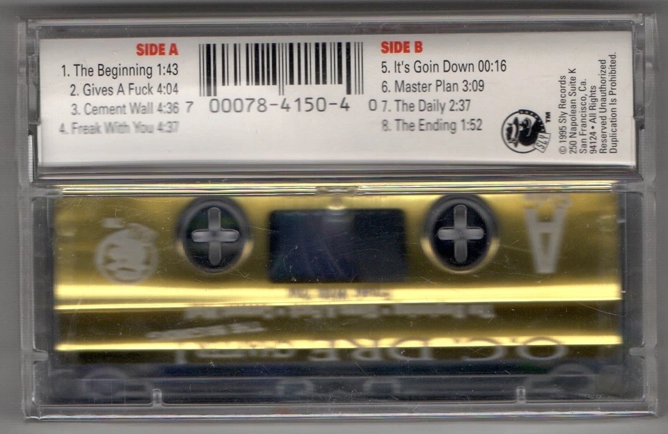 O.C. DRE Chapter 1 SEALED Bay Area Gangsta Rap G-Funk Gold Tape Sly Records 1995 - Image 2 of 3