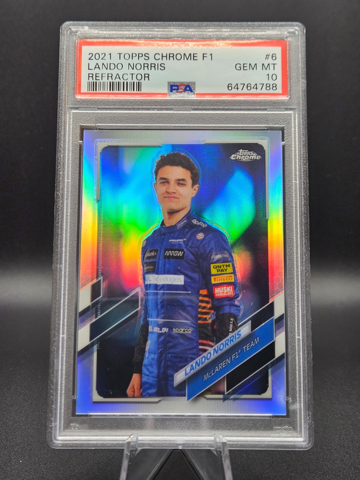 2021 Topps Chrome f1 Lando Norris #6 Refractor PSA 10 - 100% GOES TO CHARITY!