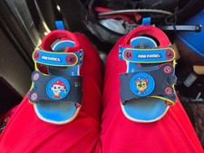 PAW Patrol Kids Strappy Sandals Hook Loop Adjustable Open Toe Blue/Red 6