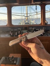 Chris Reeve Sebenza 31 Large MagnaCut Glass Blasted Tanto Blade !LEFTY!