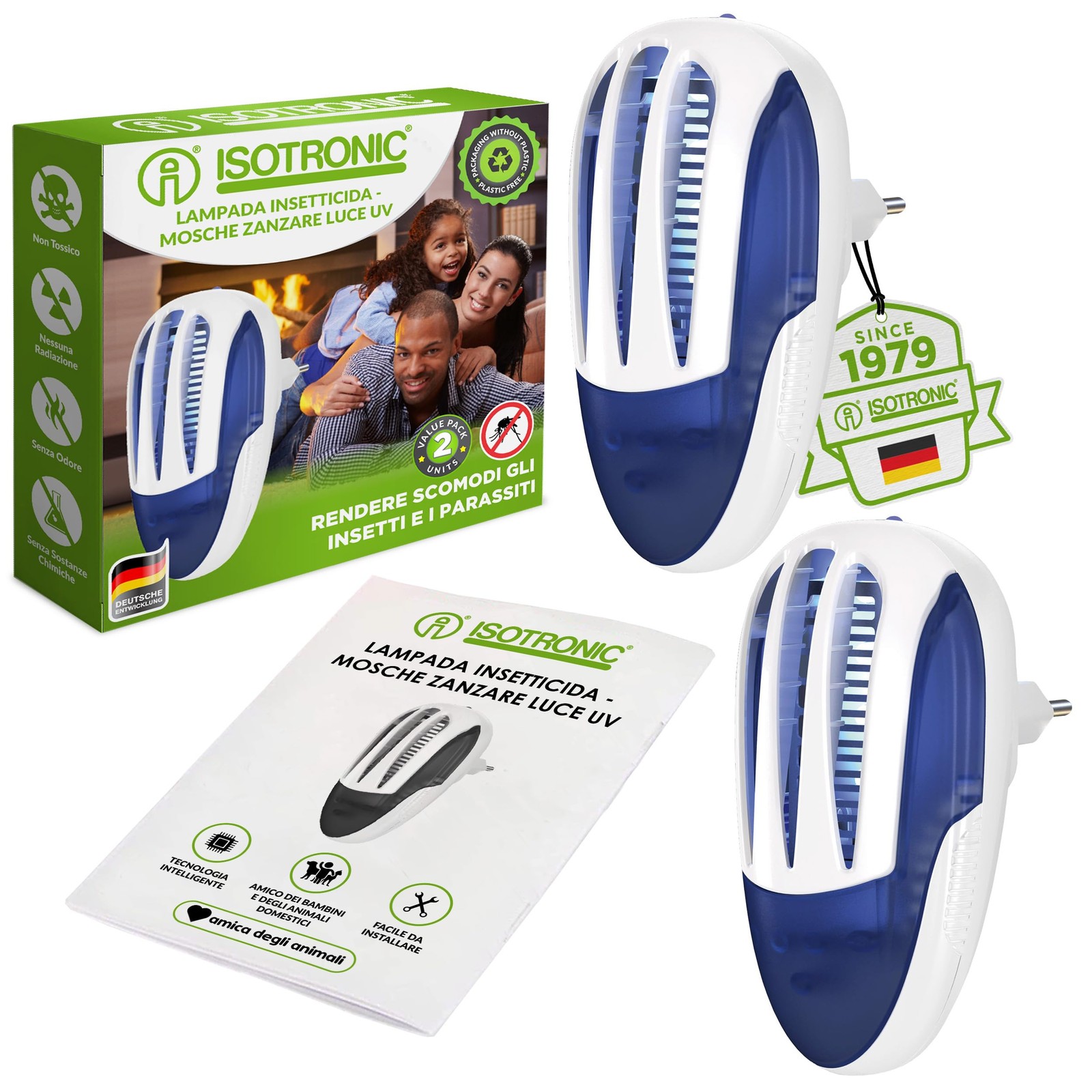 Isotronic elettrico aereo di carta Moschicida insetti – Lampada (z3Z)