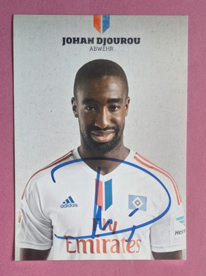 HSV Autogrammkarte Johann Djourou 2014/15-Hamburger SV- Fly Emirates