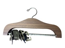 Vintage MI-TIE Inc Chicago Wooden Tie Rack Holder Rotating 20 Hook Organizer USA