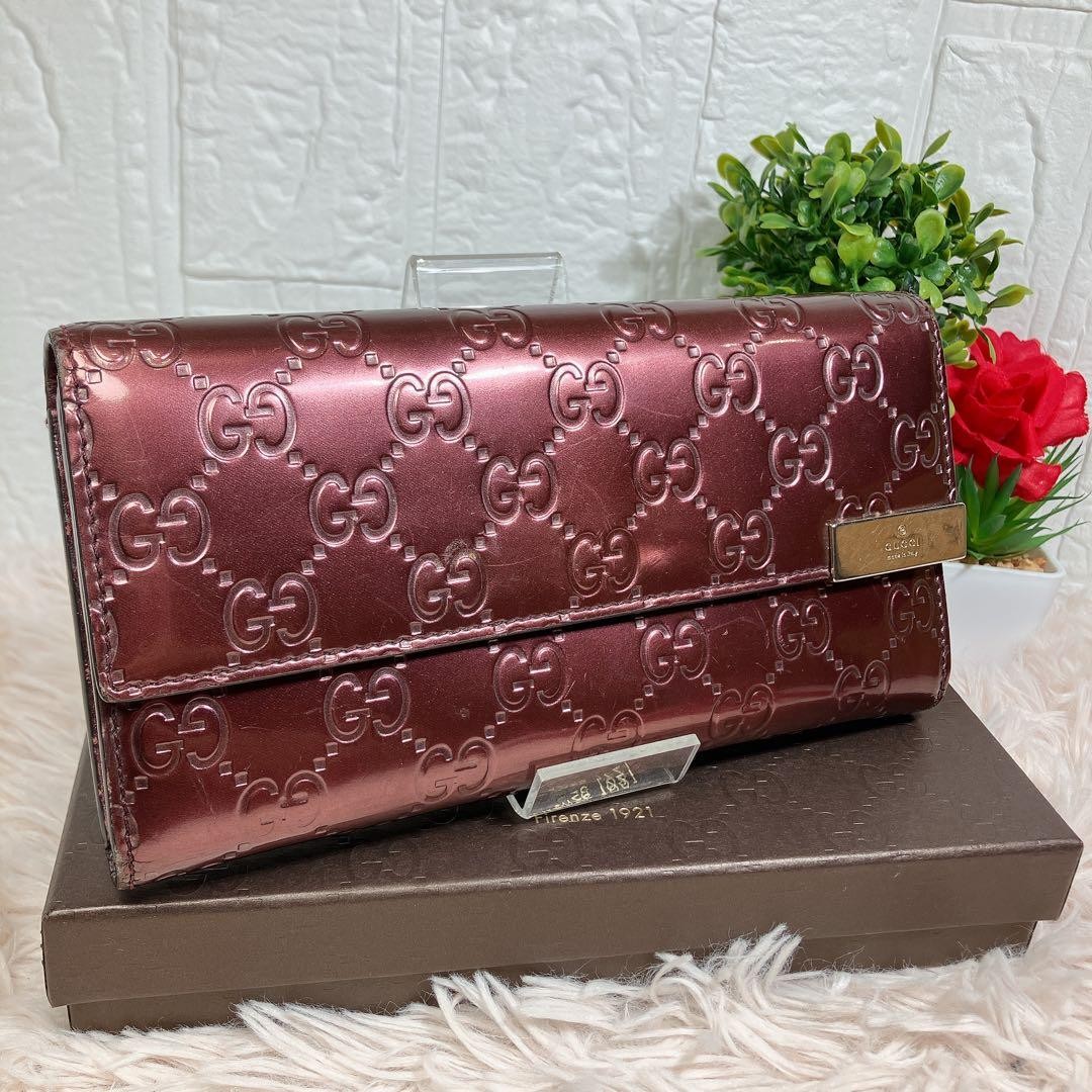 Gucci Long Wallet GG Bordeaux PVC Authentic G0106853 thumbnail 20