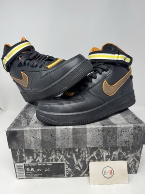 Nike Air Force 1 Mid Sp Black Ricardo Tisci Size 9.5 Authentic Used Rare Brown