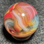 D.A.S Marbles-Sundown-Electric Ketchup&Mustard Oxblood Swirl(.72") — photo 6