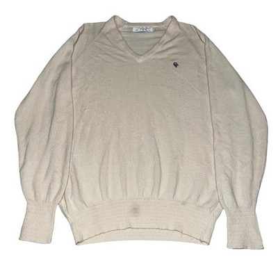 Vintage Christian Dior Monsieur Pullover V-Neck Sweater Men's Medium USA