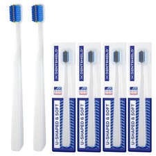 4 Pcs Orthodontic Toothbrush for Braces U-Shaped Soft Bristle with 4 Toothbru...