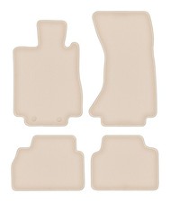 Velours-Fu&szlig;matten f&uuml;r Mercedes S W220 4Matic 1998-2005 kurz 4tlg Beige FORTUNA