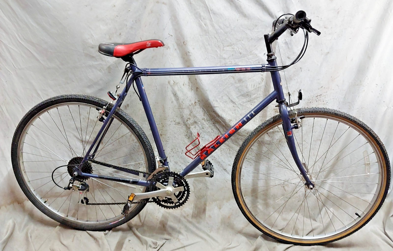 1993 Raleigh CT Series 300 City Hybrid Bike 23" XX-Large Aluminum USA Made Cafe~