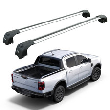 For Ford Ranger Wiltrack 2022-2025 Bed Rack Cross Bars Alu Pro 2 Silver
