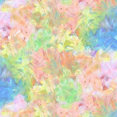Impression Floral Fabric | Fluffy Brush Texture PRINT | Timeless Treasures YARD