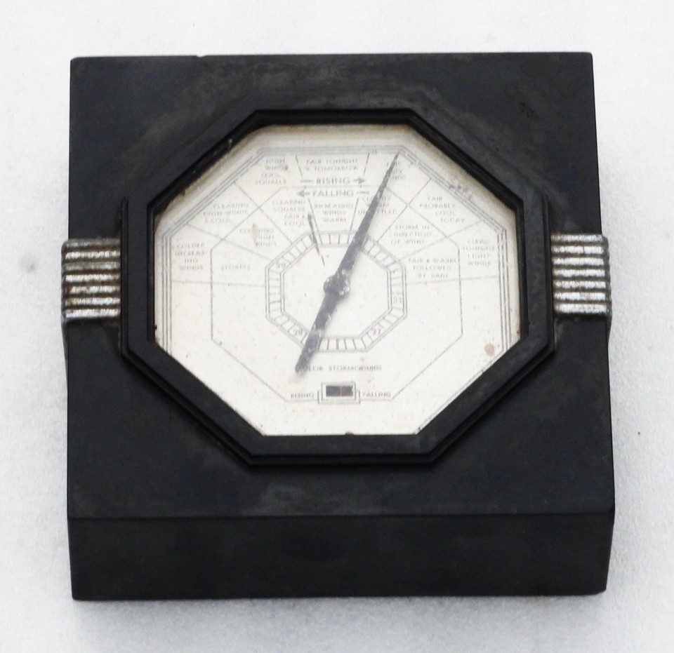 VINTAGE TAYLOR INSTRUMENT MARINE SHIP'S STORMGUIDE WEATHER ANEROID ...