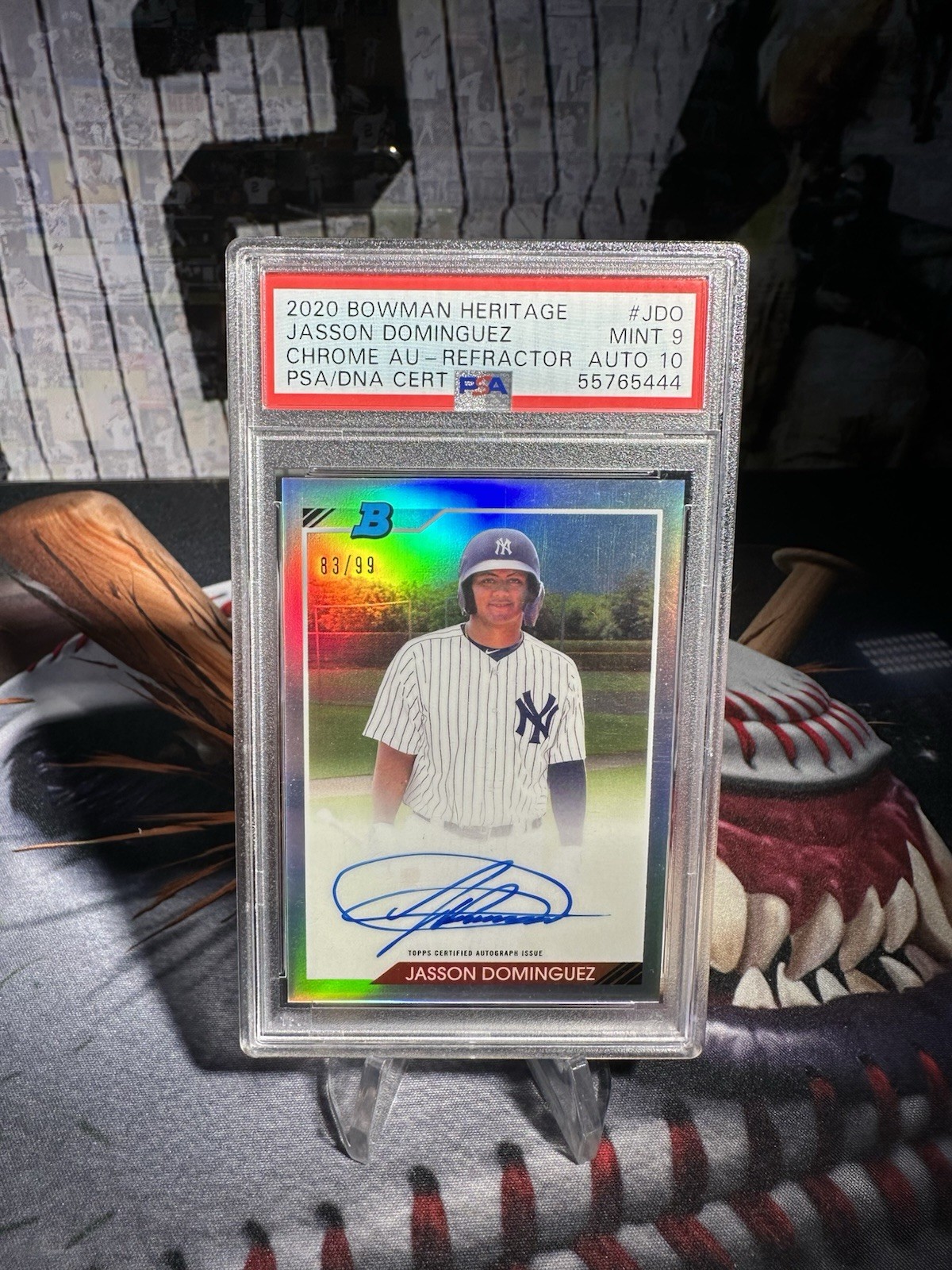 2020 Bowman Heritage - Chrome Prospects Auto Jasson Dominguez #92Refractor /99
