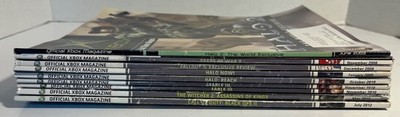 Lot of 9 Xbox Magazines - Halo / Fable / Gears - 2003 / 2008-2010 / 2012