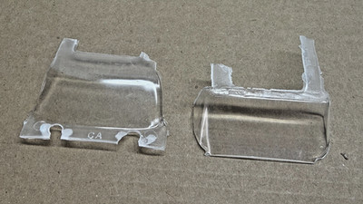 JOHAN 1964 CADILLAC COUPE DEVILLE HARDTOP GLASS 1/25 SCALE