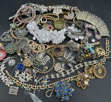 Mieszanka zepsuta vintage i nowoczesna pasta biżuteria części zamienne naprawa sztuka rękodzieło B