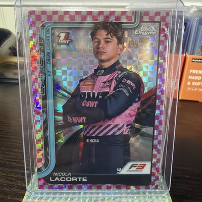 2025 Topps Chrome F1 #71 Nicola Lacorte Pink Checker Flag Refractor #/250 1st