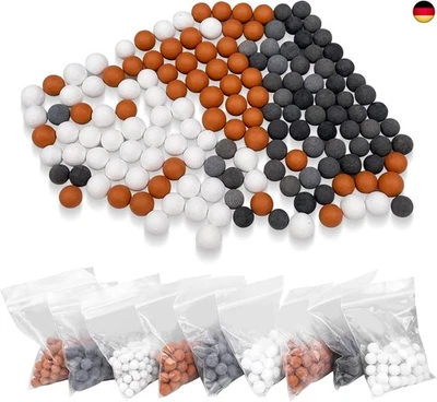 Tekenewbse 9 Pack Mineralperlen Nachfüllset, Shower Head Filter Beads Dusche