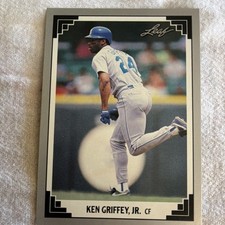 Leaf Ken Griffey Jr. Seattle Mariners MLB Baseball Card #372 1991 Vintage