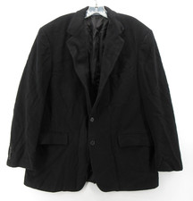 VINTAGE Ralph Lauren Polo Sport Coat Men 44 Black Blazer Wool Classic USA Made