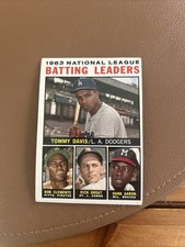 1964 Topps NL Batting Leaders Tommy Davis/Bob Clemente/Dick Groat/Hank Aaron-NM