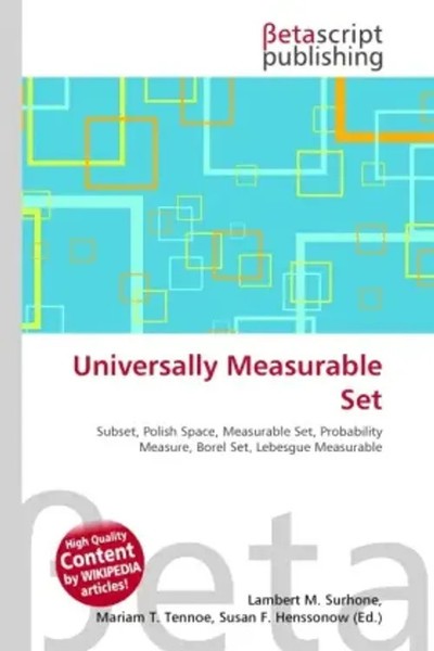 Lambert M. Surhone (U. A.) | Universally Measurable Set | Taschenbuch | Englisch-image