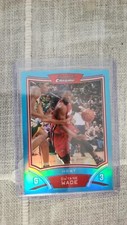 Dwyane Wade 2008-09 Bowman Chrome Blue Refractor #100 (56/99) Miami Heat