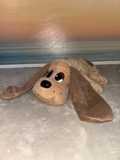   Pound Puppies Brown Spotted Red Collar 1997 Galoob Vintage Plush Dog 15"  