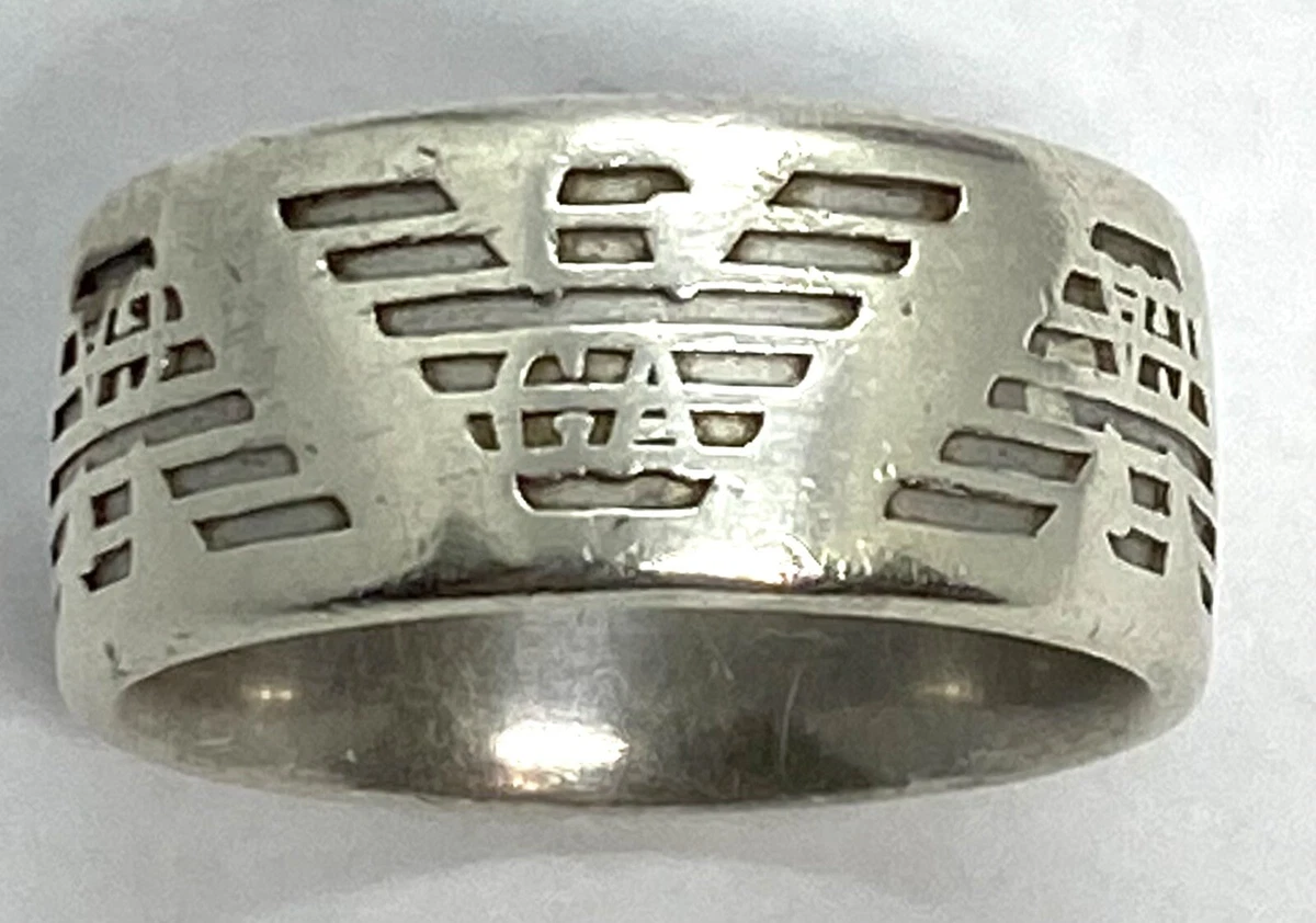 17.34g Silver | Size Sterling Ring Armani Around Eagle Empario All eBay 11.75 Band