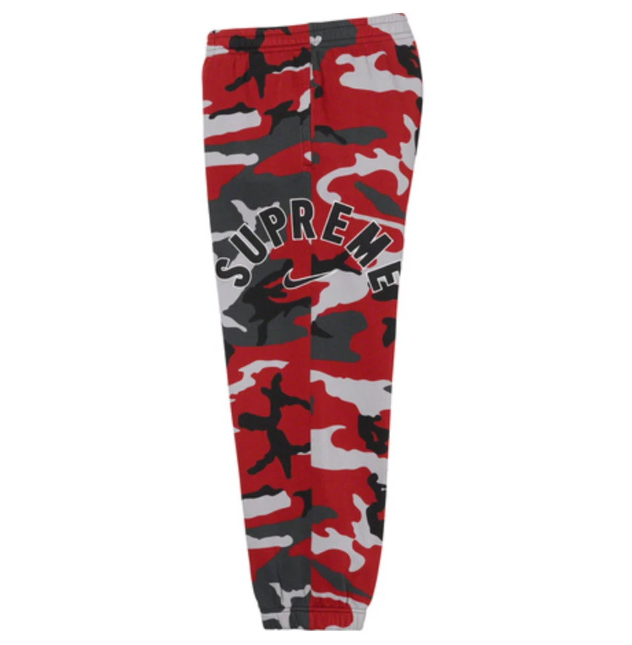 Nike red shop camo joggers