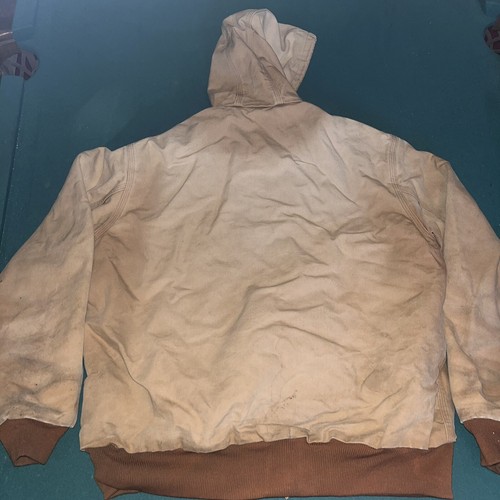 Carhartt Men's Large L Regular J-131 14806 Hooded Jacket Brown - Picture 7 of 7