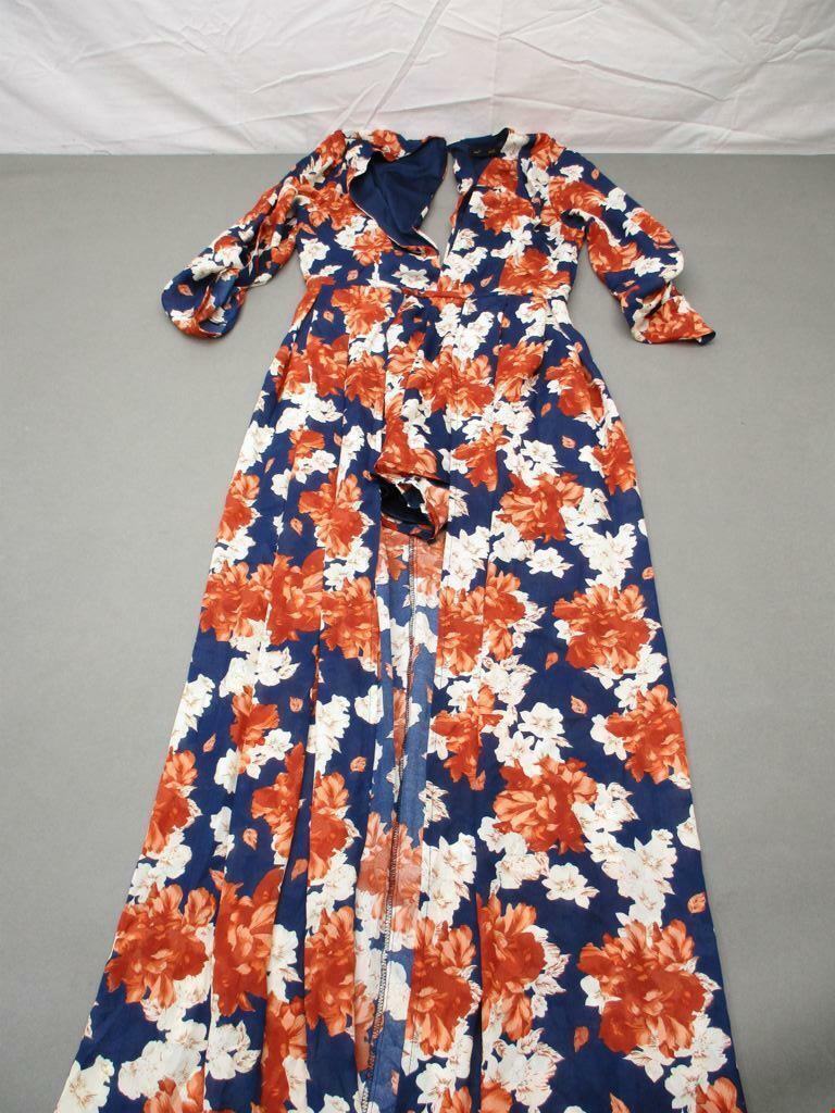 Miss Avenue Size S Womens Multicolor Floral 3/4 Sleeve Split Miss Avenue Size S Womens Multicolor Floral 3/4 Sleeve Split