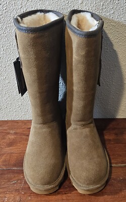 New Womens Bearpaw Greta 1904W Hickory II Boots Size