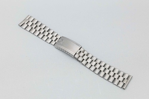 **Exc+5 w/#144 End Links** Vintage OMEGA 1098 19mm Stainless Steel Mens Bracelet - Picture 2 of 10