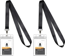 35 Pcs Black Color Lanyards, Neck Lanyard Strap for Cruise Keys Wallet Phone