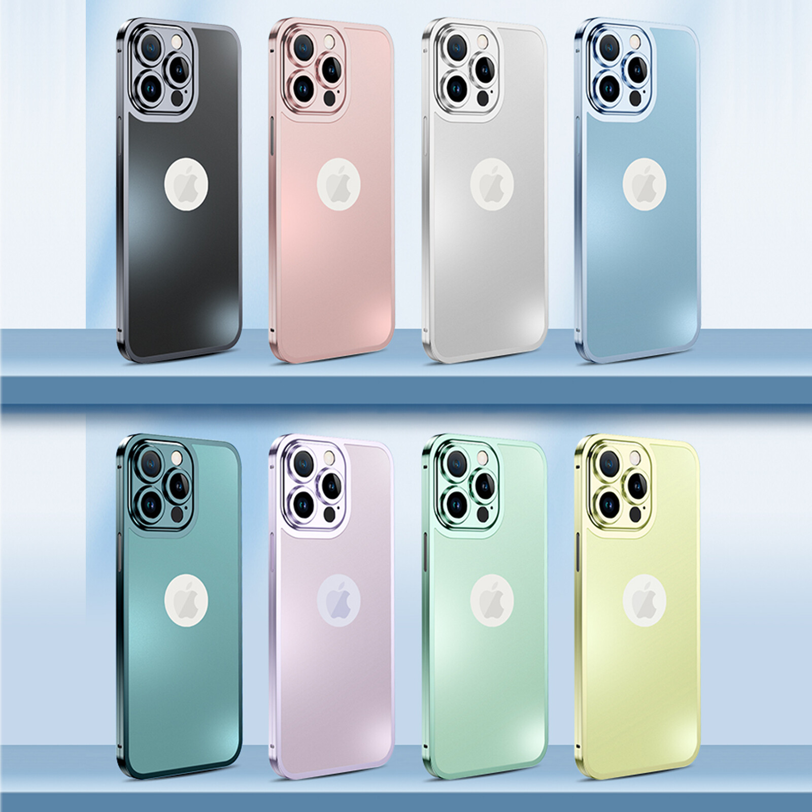For iPhone 14 Plus 13 Pro Max Hard Ultra Thin Magnet Cover Titanium Phone Case