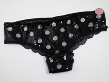 NEW Victoria's Secret VTG PINK Bling Sequin Limited Edition Panty MEDIUM
