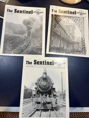 The Sentinel - B&O Baltimore & Ohio Railroad Newsletter 1998 & 2000 -3 Lot