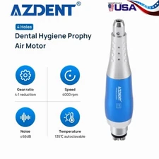 Dental Hygiene Prophy Handpiece 360° Swivel 4:1 Nose Cone+ Air Motor 4Holes