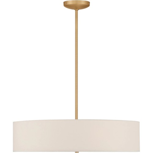 Access Lighting Integrated LED Antique Brushed Brass Pendant 64066LEDDLP-ABB/WH - Picture 3 of 6