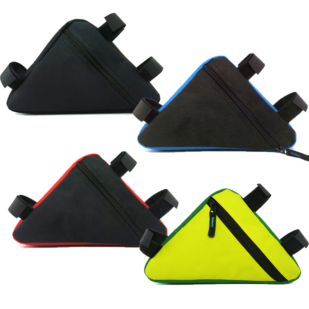 バッグ iirot Triangle Leather Pouch_Black Bike Frame Bag Triangle Bike Pouch Bag Bicycle Storage Bag