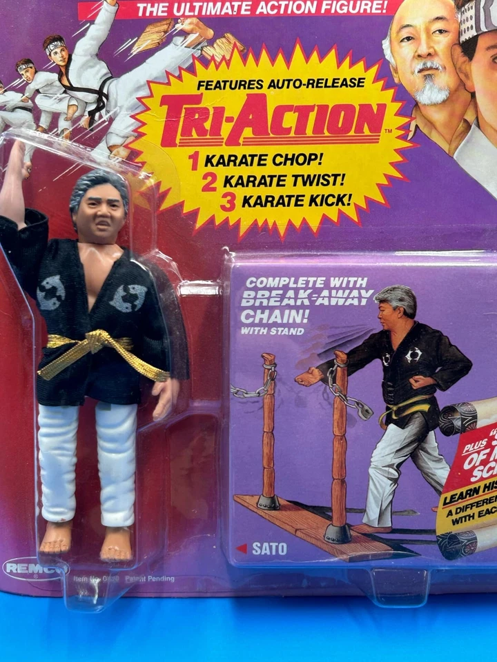 Figura de acción de colección "The Karate Kid" Sato Tri-Action 6" 1986 Remco #0320 Foto 4 de 4
