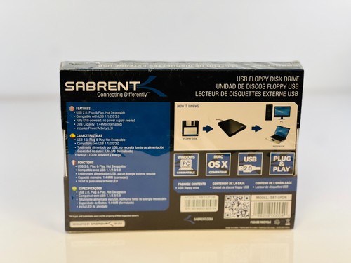 Sabrent SBT-UFDB 1.44MB USB Floppy Disk Drive - SEALED - Picture 2 of 2