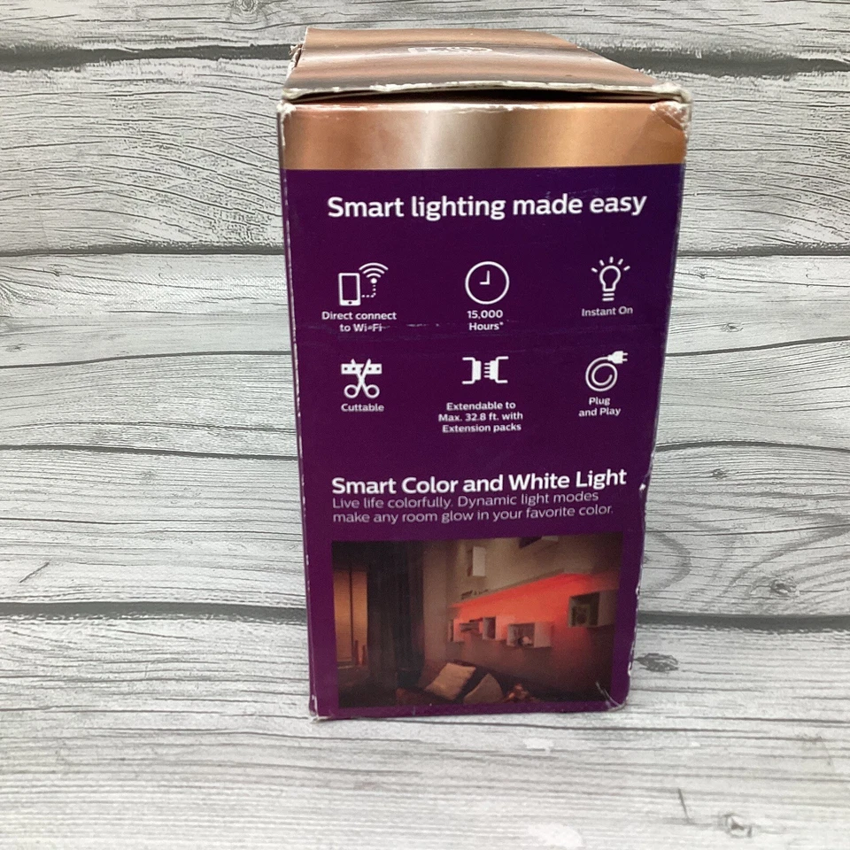 Philips 6.5ft Smart LED Light Strip 20W Tunable Wi-Fi Full Color 1600 Lumens - Image 4 of 4