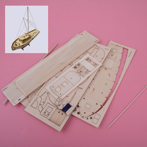 New DIY Ship Model Kit Wood Sail Boat 1:30 Scale Bus Educational Toy Kids Gift