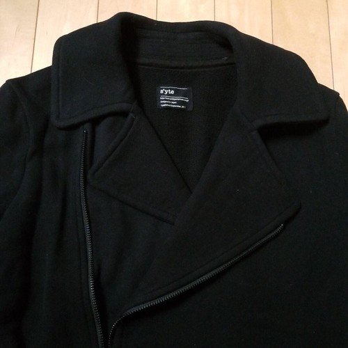 YOHJI YAMAMOTO s'yte men's design zipper jacket size S black Solid outer USED - Picture 5 of 12