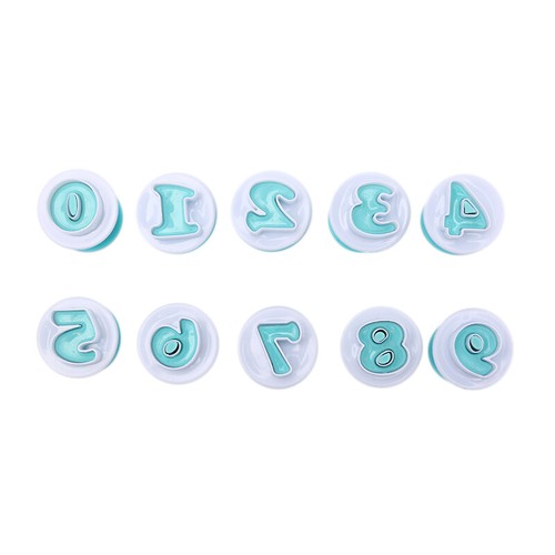Cupcake Mold Cake Decorating Tools Alphabet Number Cookie Cutter Stamp Impress. - Picture 14 of 15