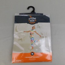 Kids Rainbow Stars Unicorn Halloween Costume Jumpsuit Headband 8 Medium Girls